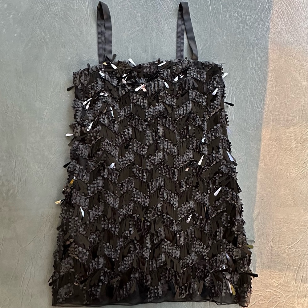 Black Sequin Dress